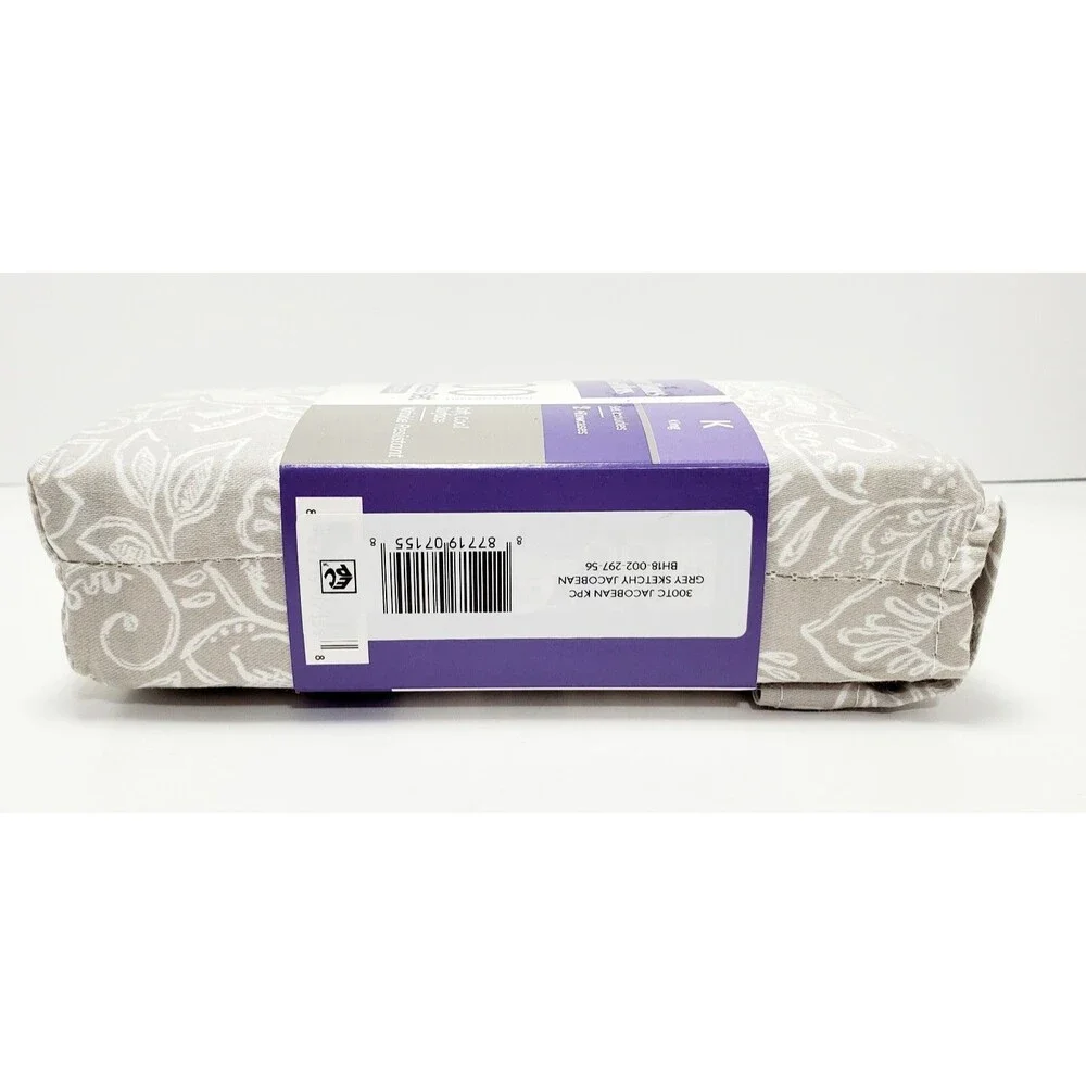 Better Homes & Gardens King Pillowcase Set 100% Cotton 300 Thread Count New